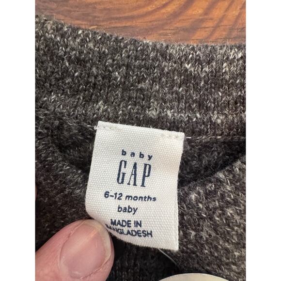 Baby Gap Baby Cable-Knit Sweater Outfit Set Heather Grey 6-12 Months NWT - Picture 3 of 11